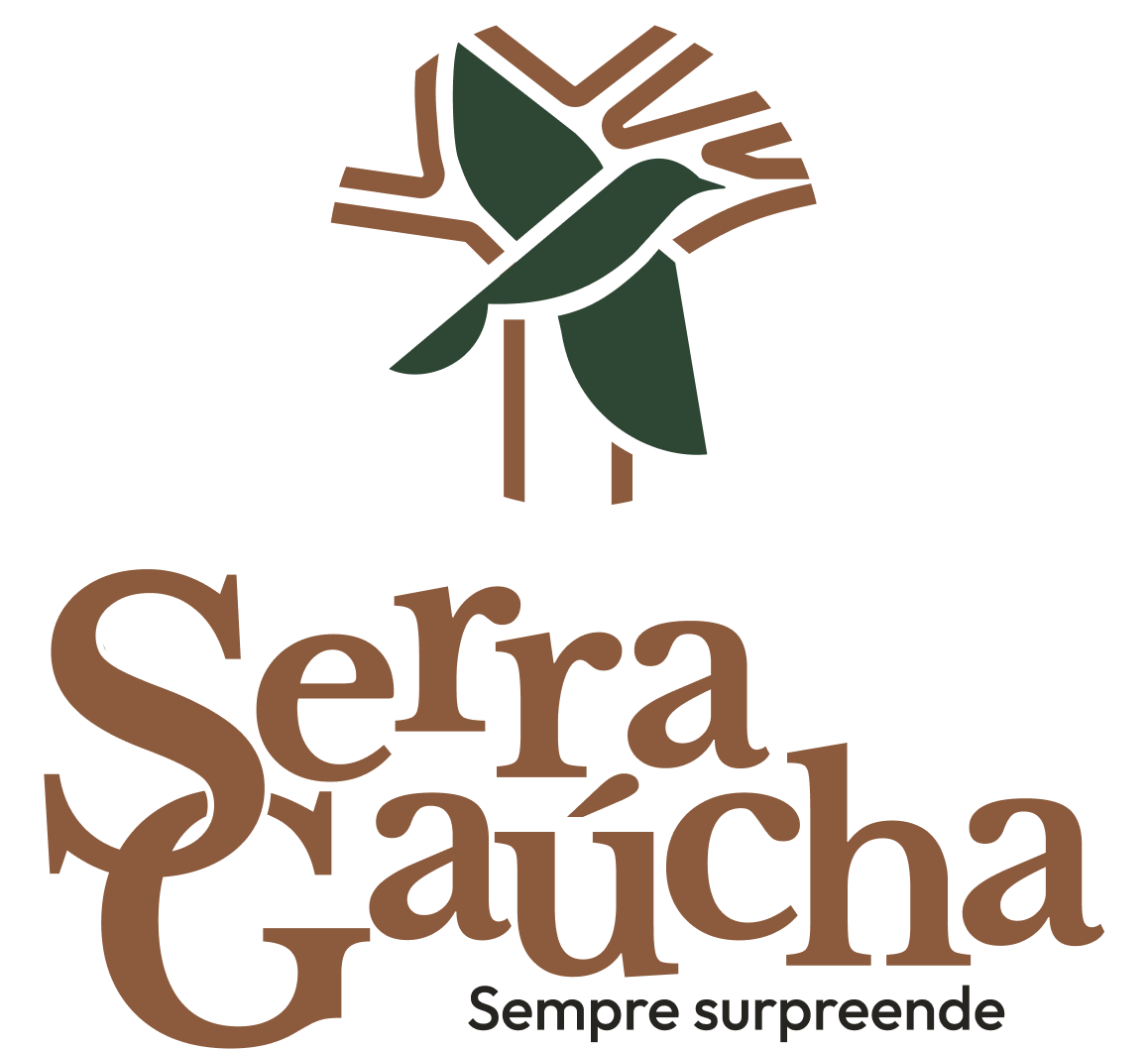 Lockup Serra Gaúcha — Duo Color Alt Marrom